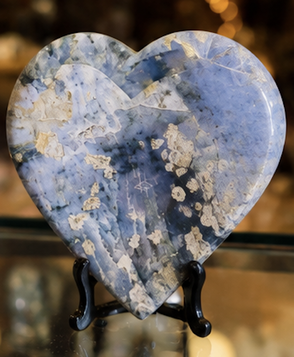 Blue Lace Agate Heart