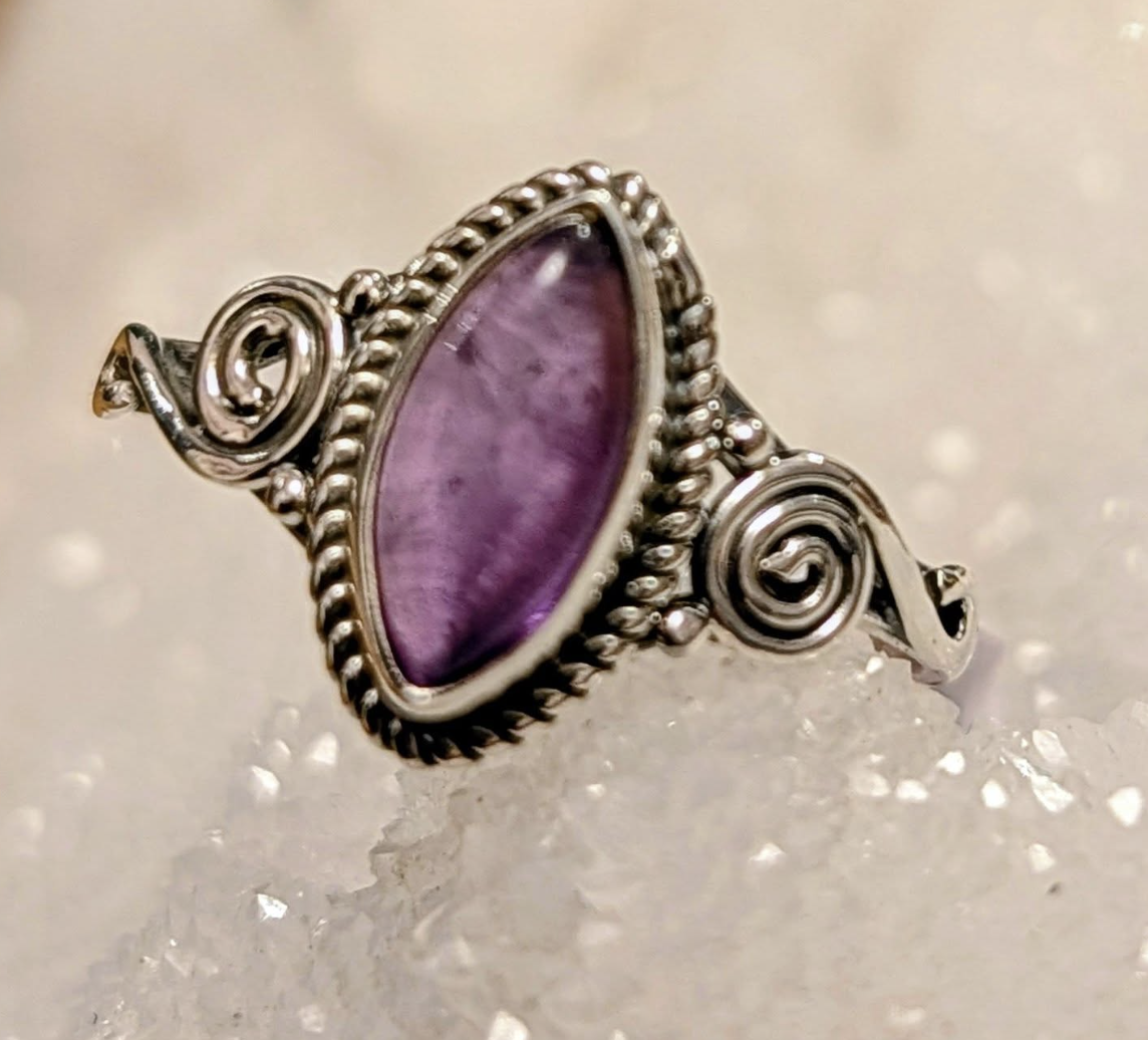 Amethyst Marquise Ring